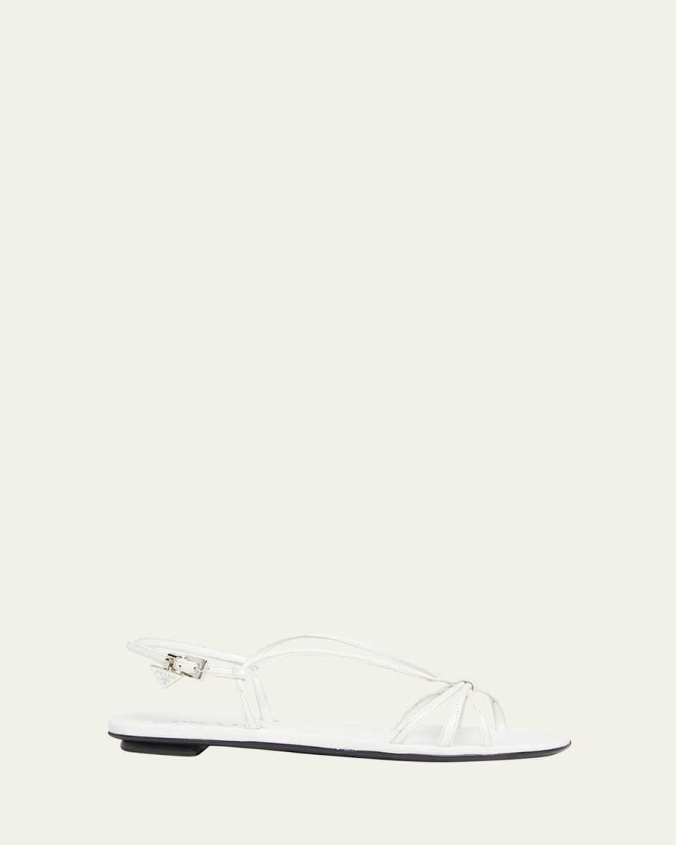 Strappy Leather Flat Sandals